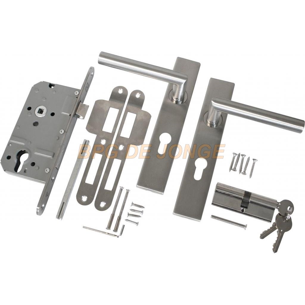 RVS luxe deurbeslagset