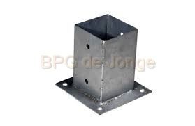 Paalhouder met plaat...