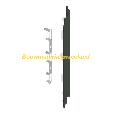 Eindkap+connector rechts...