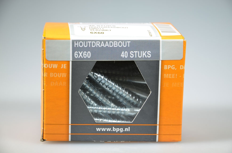 houtdraadbout 6x60...
