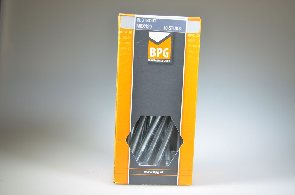 slotbout M8x120 metrisch...