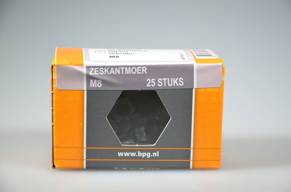 zeskantmoer M8x6.5 SW13...