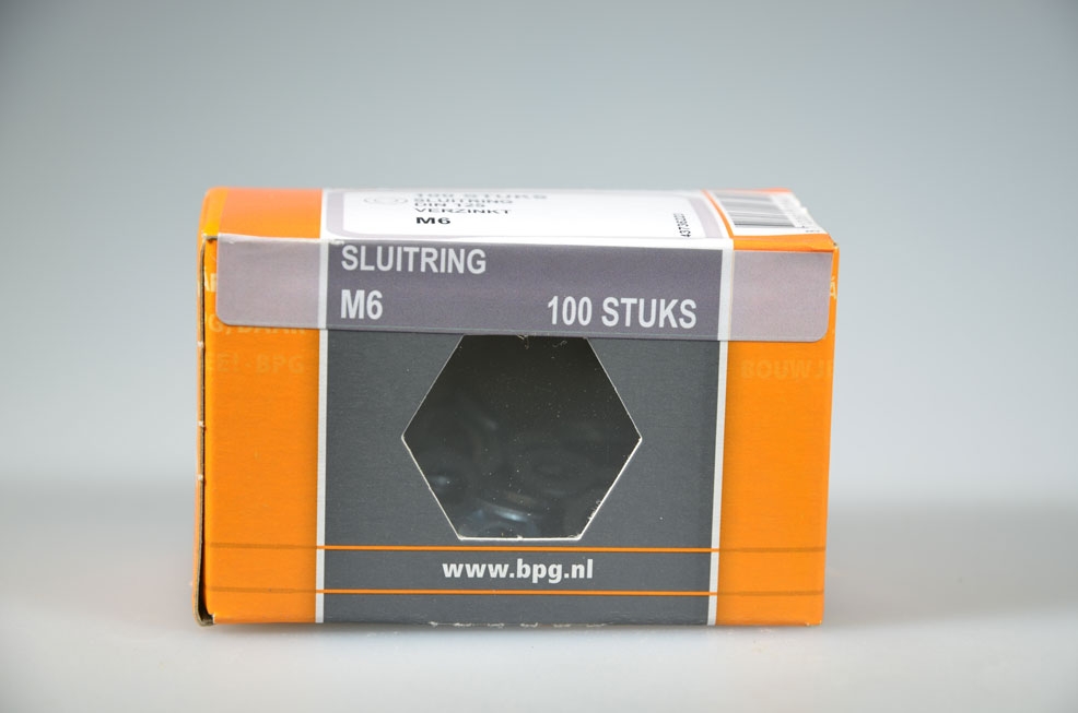 sluitring M6x1.6 verzinkt...