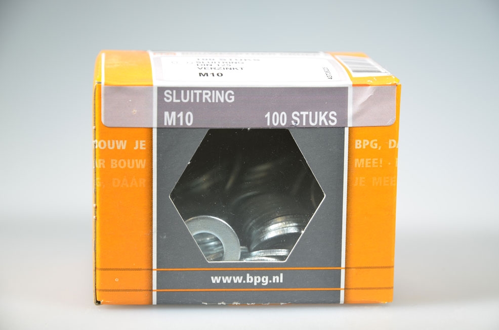 sluitring M10x2.0 verzinkt...