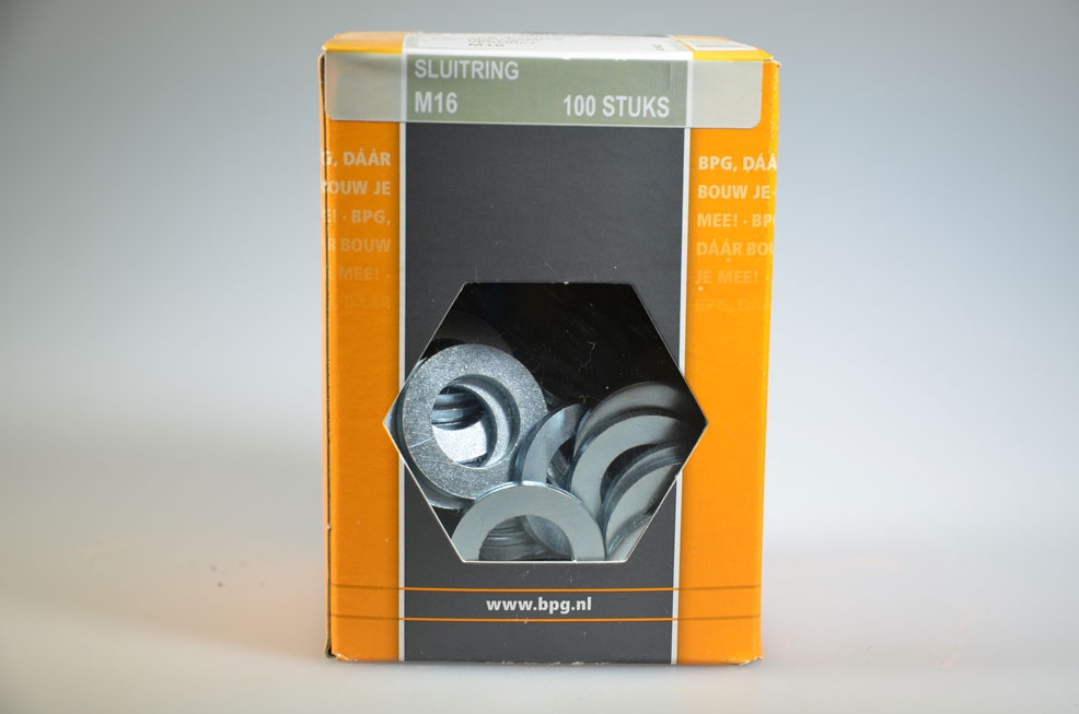 sluitring M16x3.0 verzinkt...