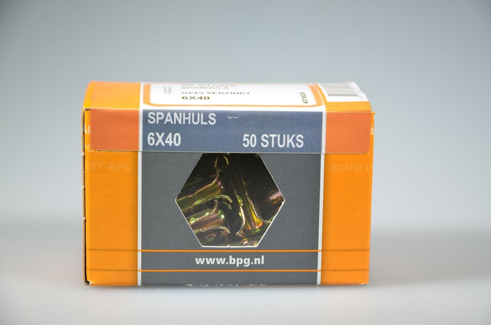 spanhuls 6.0x40 verzinkt...