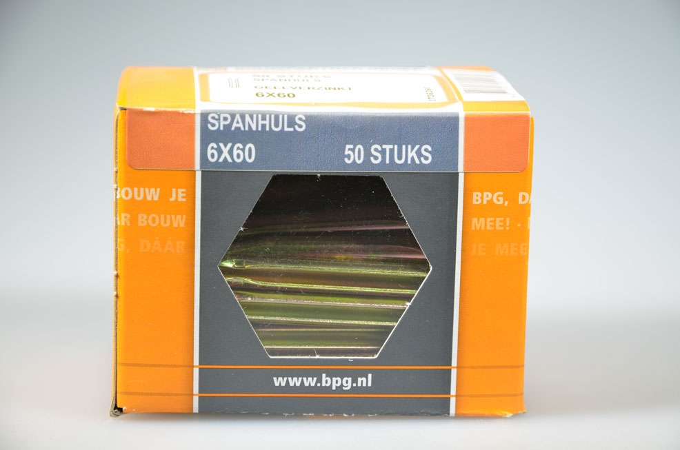 spanhuls 6.0x60 verzinkt...