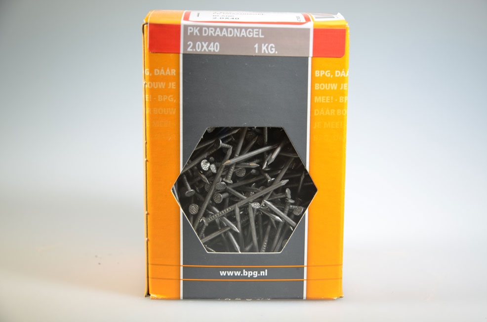 draadnagel 2.0x40 platte...