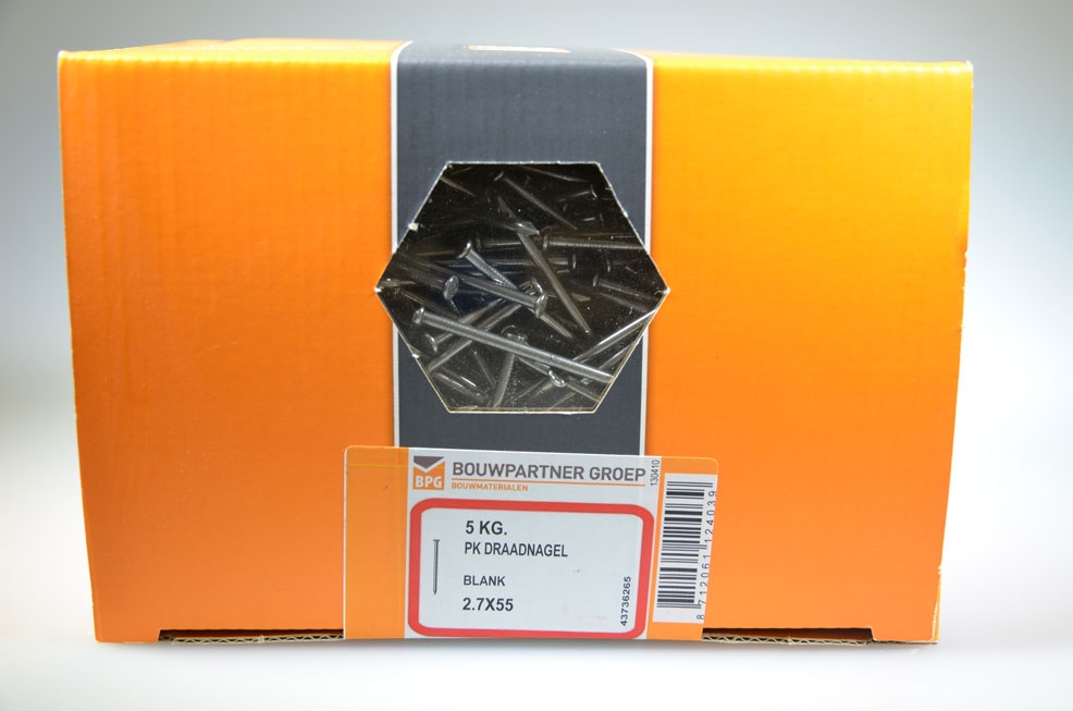 draadnagel 2.7x55 platte...