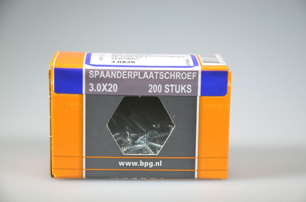 spaanderplaatschroef 3.0x20...