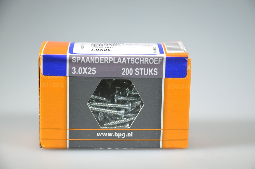 spaanderplaatschroef 3.0x25...