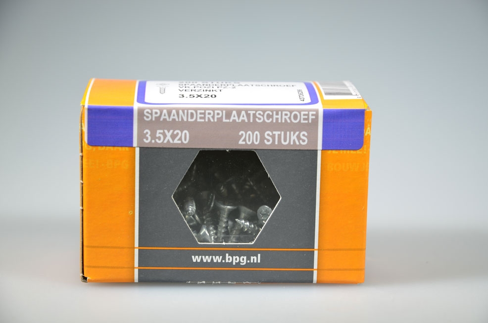 spaanderplaatschroef 3.5x20...