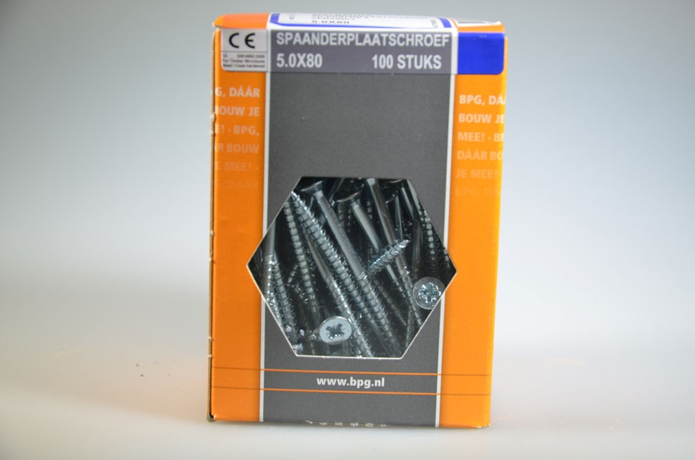 spaanderplaatschroef 5.0x80...