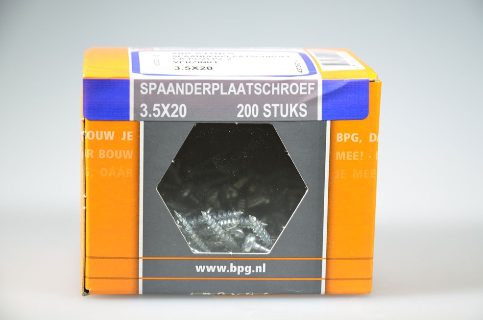 spaanderplaatschroef 3.5x20...
