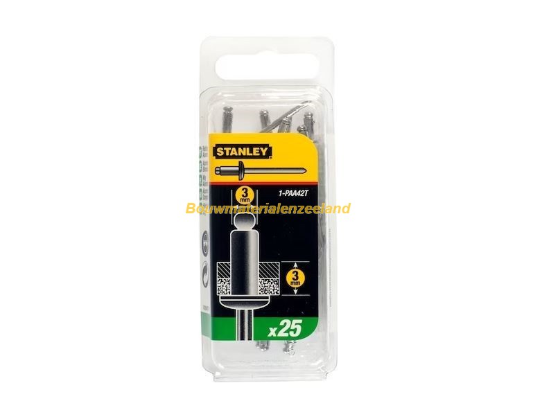 Popnagels 3x3mm 25 st/bls