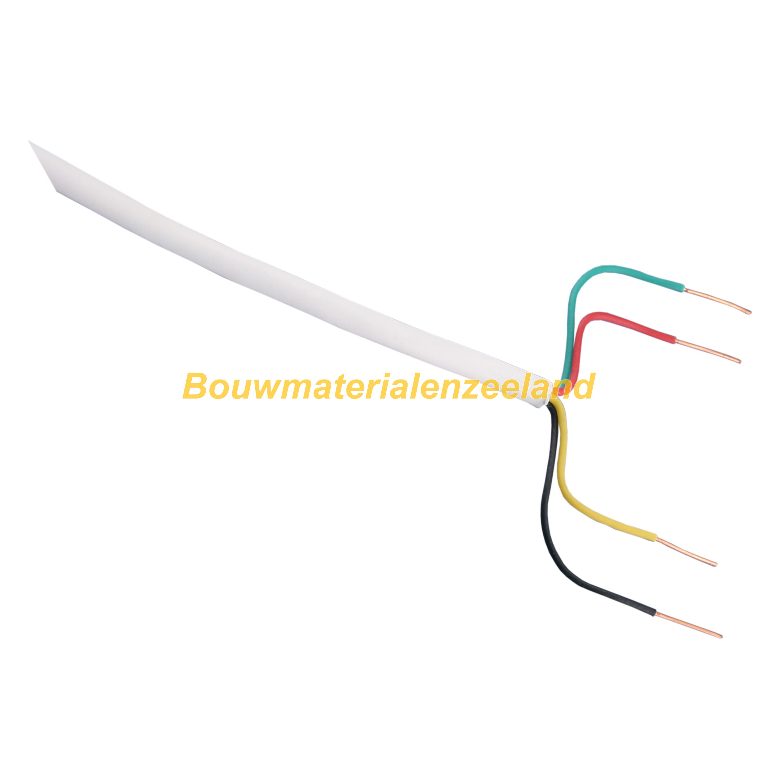 telefoonkabel 4x0.5 wit 25m
