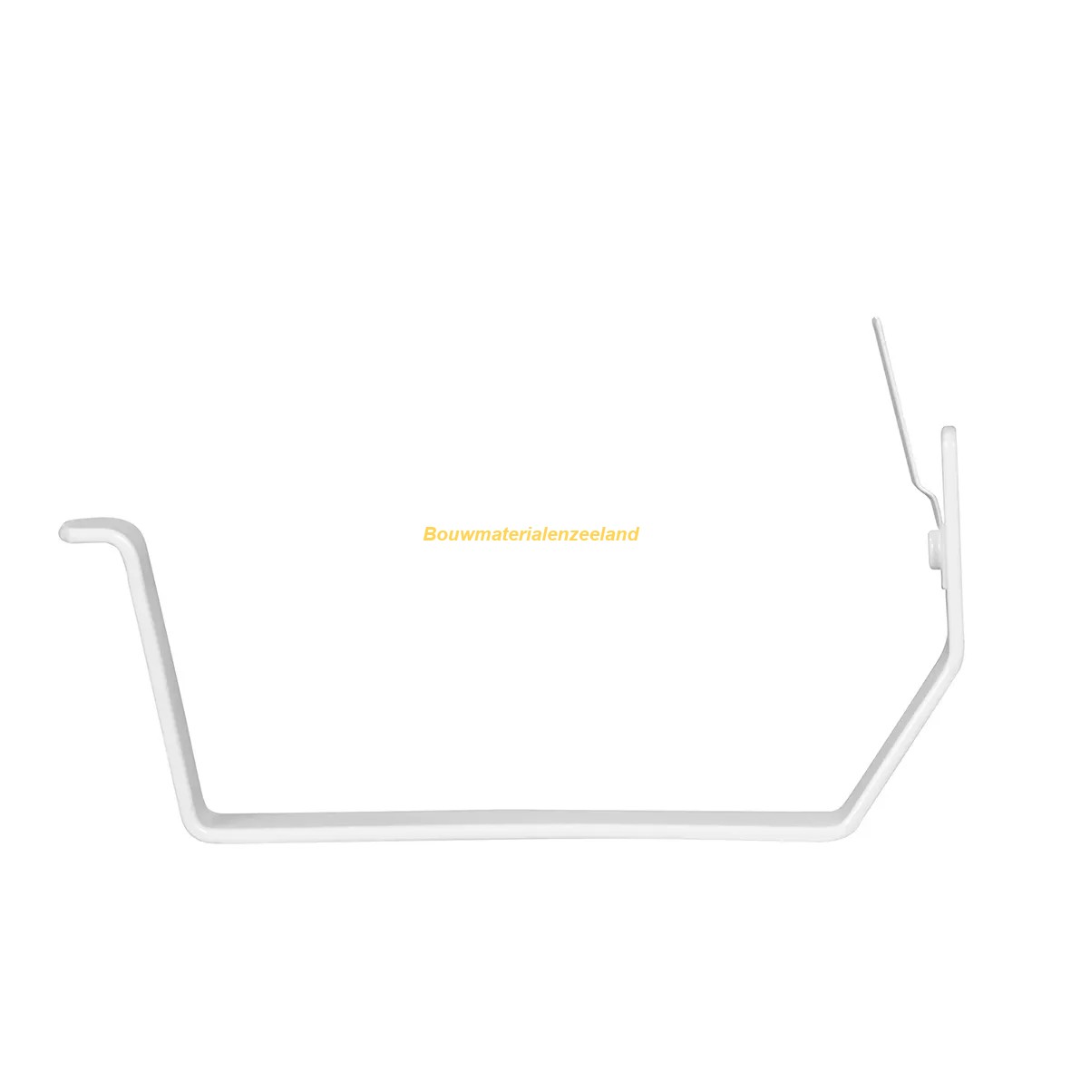 Pvc 180mm bakgootbeugel2 wit