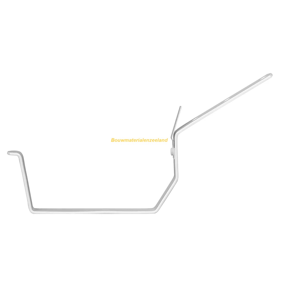Pvc 180mm bakgootbeugel3 wit