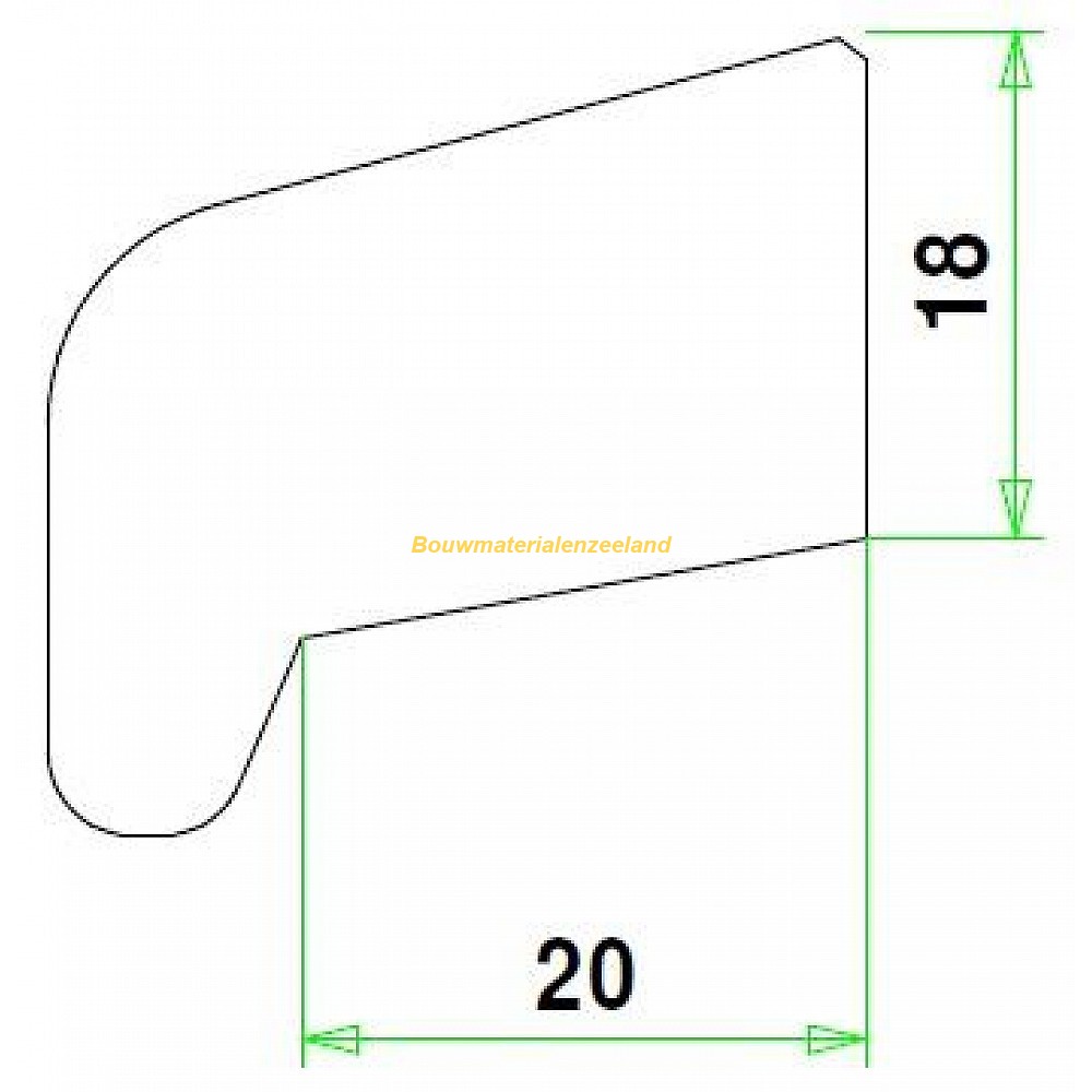 Glaslat I20 meranti 80 mu...