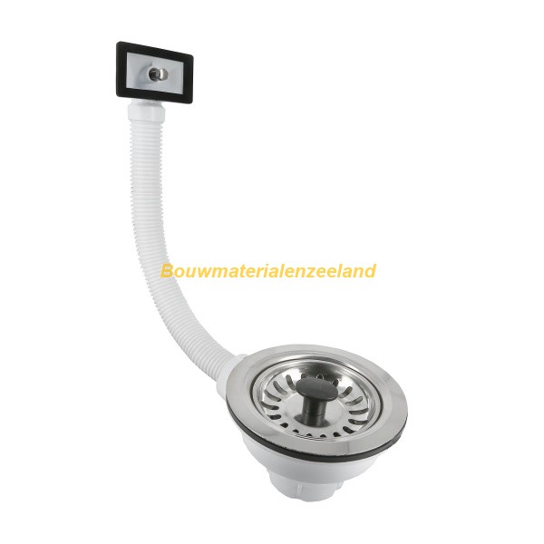 RVS gootsteenplug S337 met...