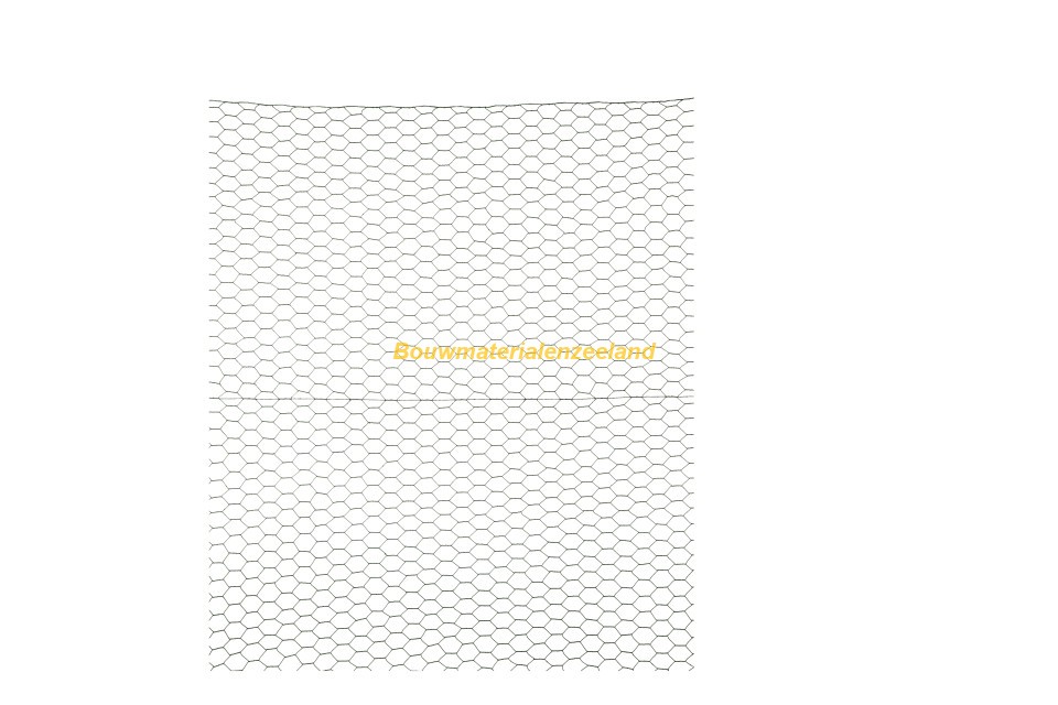 Gaas zeskant gepl. 100cm x...