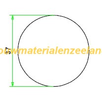 Hardhout ronde stok diam 37...