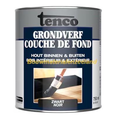 TENCO GRONDVERF ZWART 0,75L.