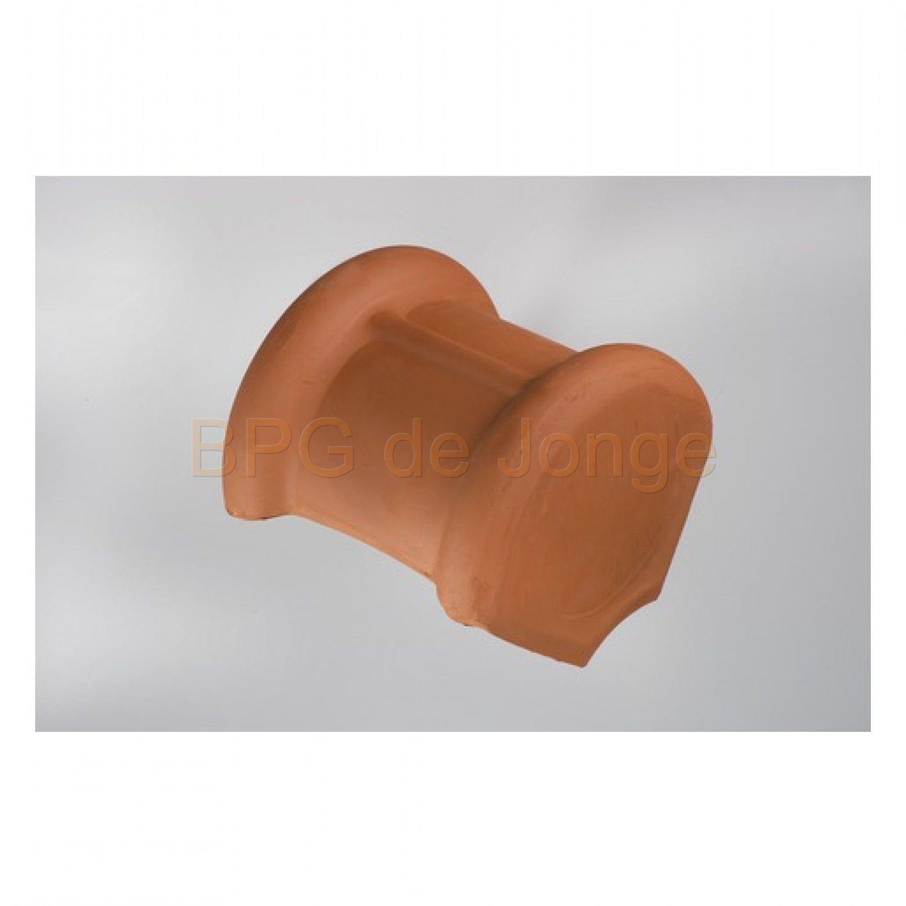 Halfronde eindvorst natuurrood